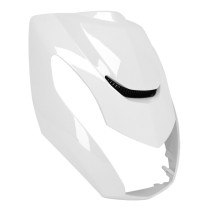 Carénage tablier avant superieur scooter Peugeot 50 Kisbee 2T / 4T 2010-2020 Blanc brillant