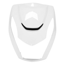 Carénage tablier avant superieur scooter Peugeot 50 Kisbee 2T / 4T 2010-2020 Blanc brillant 2