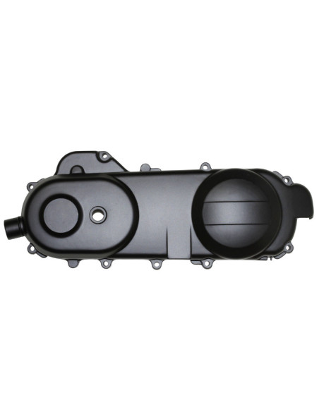 Carter de transmission scooter Peugeot 50 Kisbee / Sym 50 Orbit / 50 Chinois 4T GY6 / 139QMB 12 pouces Noir (longeur 430mm)