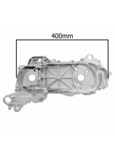 Carter moteur scooter 4T Baotian 50 BT49QT / Peugeot 50 V-Clic / Chinois roues 10 pouces (longueur 400mm)