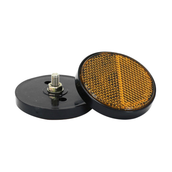 Catadioptre tube de fourche scooter Sym 50 Orbit 4T orange (rond)