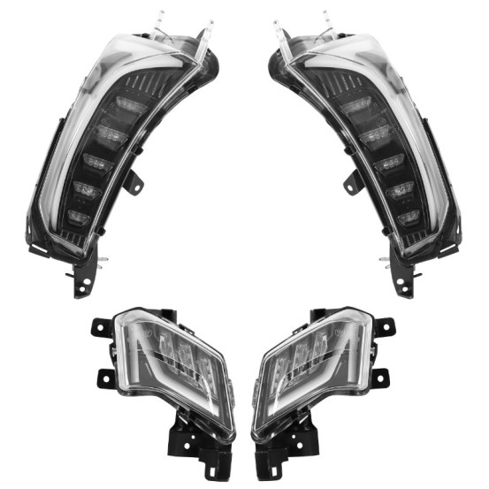 Clignotants et feux avant / arrière maxiscooter Yamaha 530 T-Max 2017-2019 Transparent LED