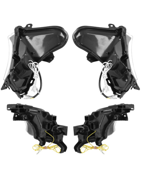 Clignotants et feux avant / arrière maxiscooter Yamaha 530 T-Max 2017-2019 Transparent LED