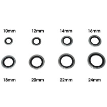 Coffret de 110 rondelles d'étanchéité diam 10 à 24mm 2