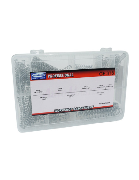 Coffret de 120 ressorts par compression 8 tailles (assortiment)