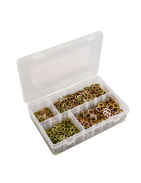 Coffret de 1200 rondelles fendues diam. 5 / 6 / 8 / 10mm