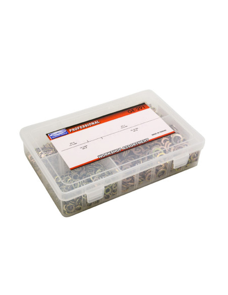 Coffret de 1200 rondelles fendues diam. 5 / 6 / 8 / 10mm