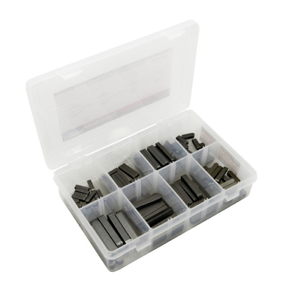 Coffret de 130 clavettes paralleles metrique