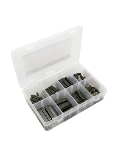 Coffret de 130 clavettes paralleles metrique