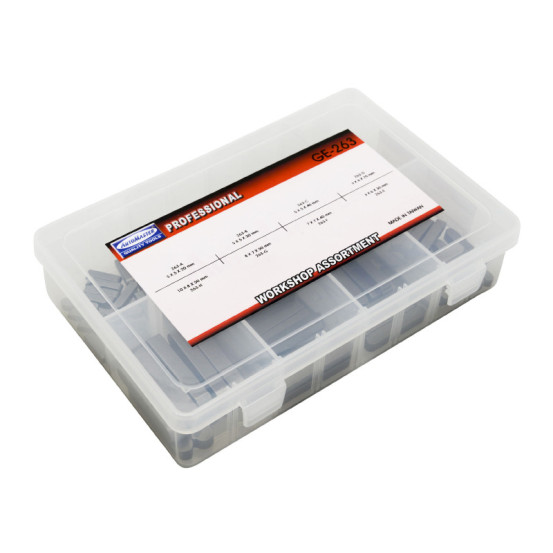 Coffret de 130 clavettes paralleles metrique