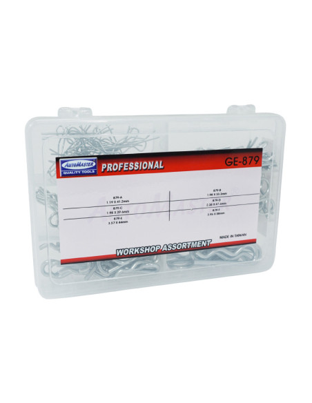 Coffret de 150 goupilles clips moto (6 tailles)