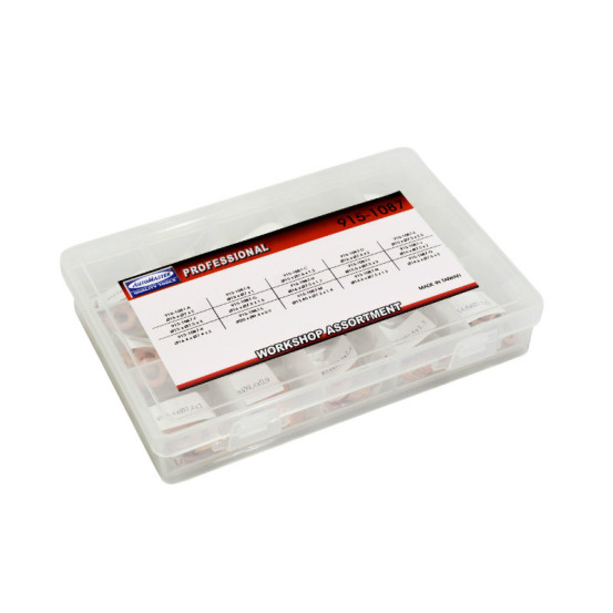 Coffret de 150 joints / rondelles aluminium (15 tailles)