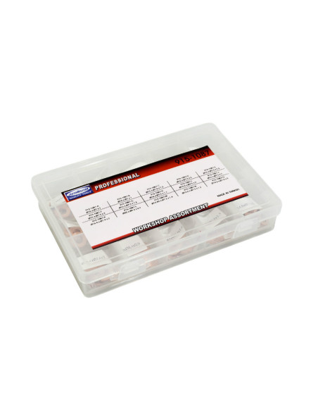 Coffret de 150 joints / rondelles aluminium (15 tailles)