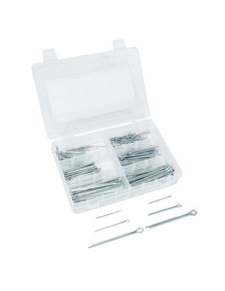 Coffret de 170 goupilles fendues (6 tailles)