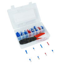 Coffret de 200 cosses électriques avec pince (assortiment)