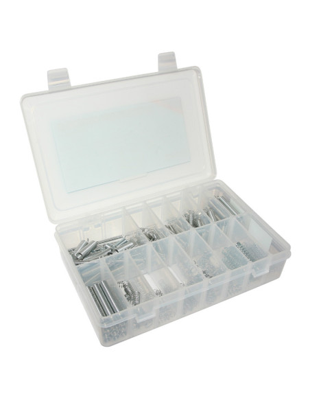Coffret de 200 ressorts expansion / compression 11 et 9 tailles (assortiment)