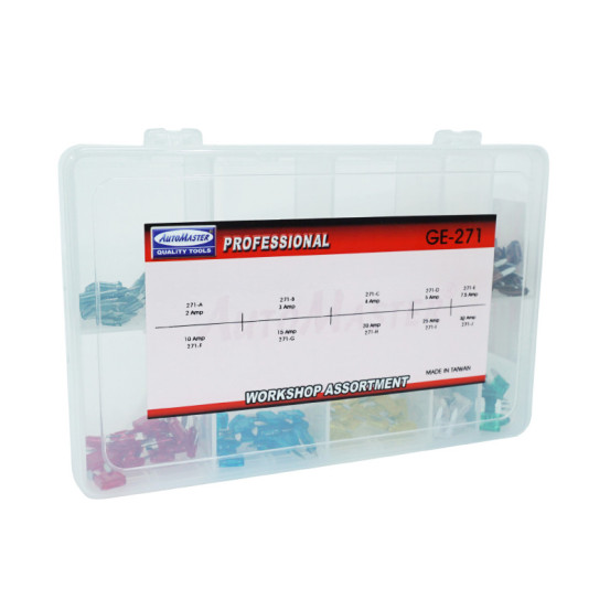 Coffret de 200 fusibles plat enfichable miniature 2 à 30A