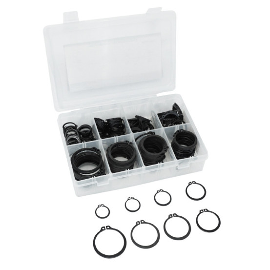 Coffret de 250 circlips extérieur 8 tailles de 20 à 45mm