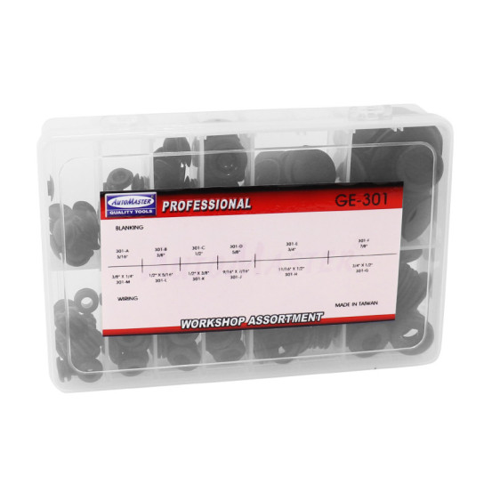 Coffret de 240 passes fils et bouchons en caoutchouc 12 tailles