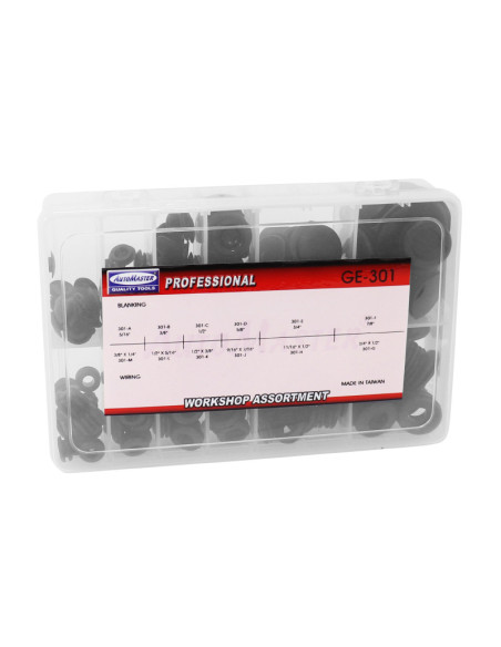 Coffret de 240 passes fils et bouchons en caoutchouc 12 tailles