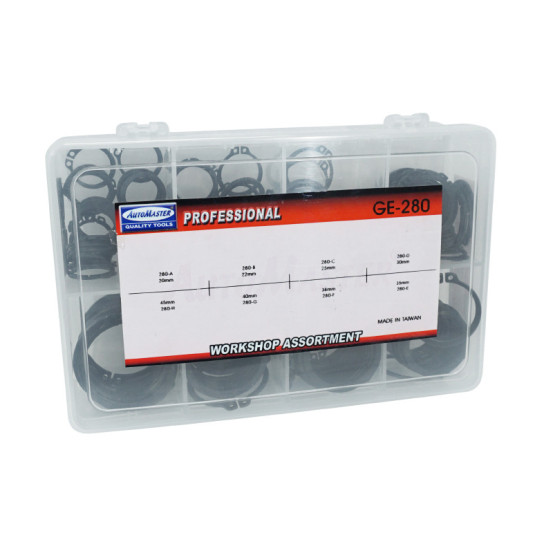 Coffret de 250 circlips extérieur 8 tailles de 20 à 45mm