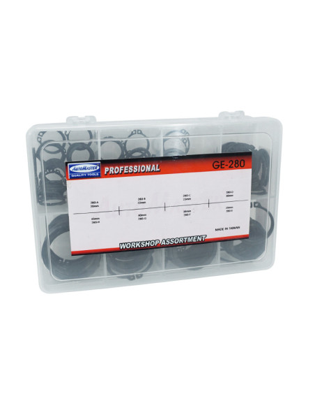 Coffret de 250 circlips extérieur 8 tailles de 20 à 45mm