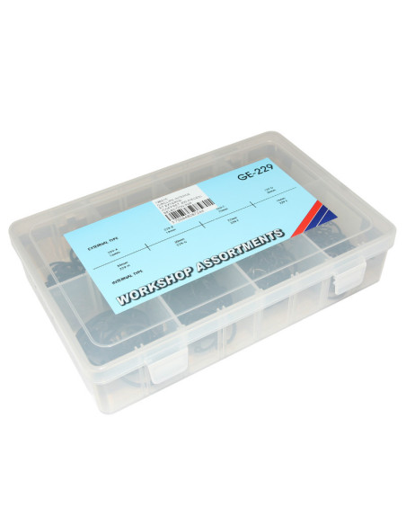 Coffret de 300 circlips exterieur / interieur diam 16 à 35 mm