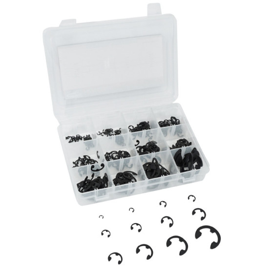 Coffret de 365 circlips 9 tailles de 2,3 à 19mm