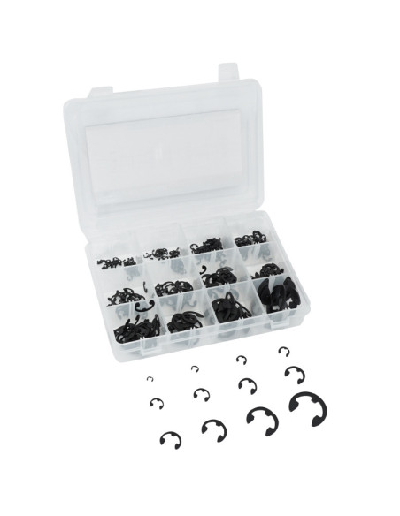 Coffret de 365 circlips 9 tailles de 2,3 à 19mm