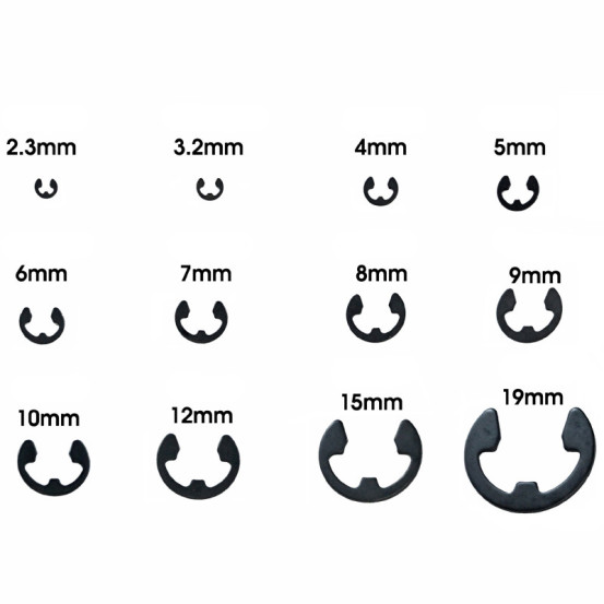 Coffret de 365 circlips 9 tailles de 2,3 à 19mm