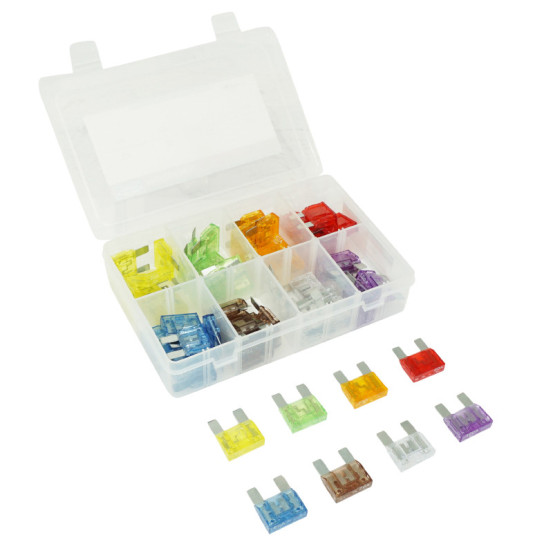 Coffret de 56 fusibles plat enfichable 32v mega 20 à 100A