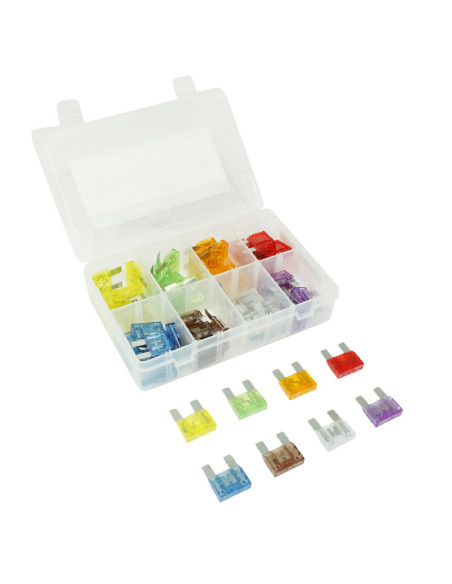 Coffret de 56 fusibles plat enfichable 32v mega 20 à 100A