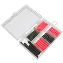 Coffret de 60 gaines thermoretractables noir et rouge