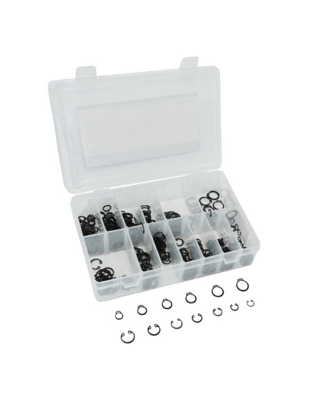 Coffret de 625 circlips exterieur / interieur diam de 8 à 15mm