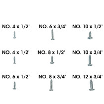 Coffret de 600 vis autotaraudeuse à tête plate fendue et cylindrique (assortiment) 2