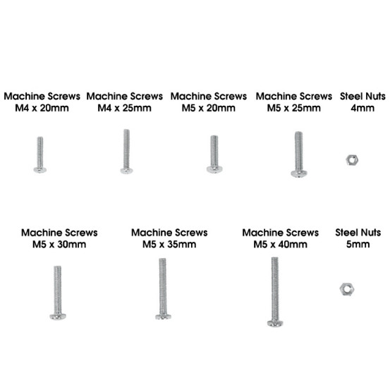 Coffret de 700 vis à metaux + écrou (assortiment)