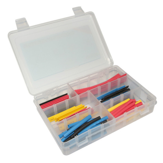 Coffret de 74 gaines thermoretractable diam de 5,4 à 13,5 mm (assortiment)