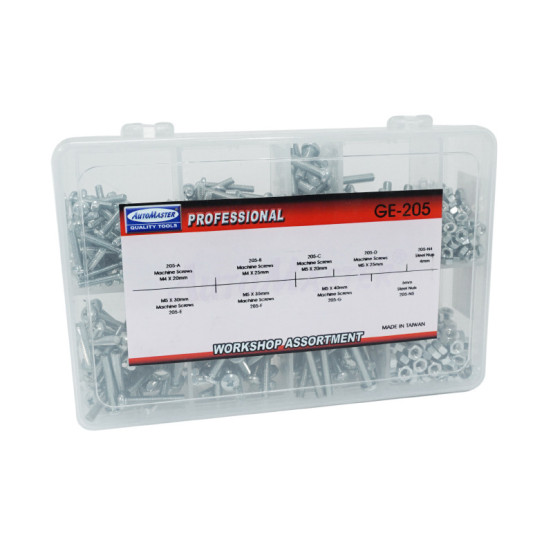 Coffret de 700 vis à metaux + écrou (assortiment)