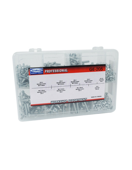Coffret de 700 vis à metaux + écrou (assortiment)