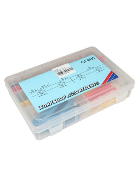 Coffret de 74 gaines thermoretractable diam de 5,4 à 13,5 mm (assortiment)