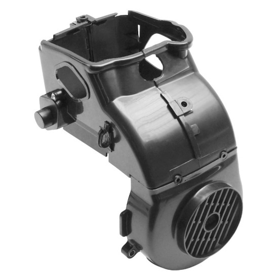 Coiffe cache cylindre 4T 50cc Chinois GY6 / 139QMB / Peugeot 50 Kisbee / V-Clic / Sym 50 Orbit / Baotian 50 BT49QT (avec volute)