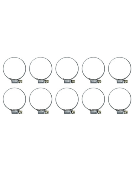 Colliers de serrage metal à cremaillere 32 à 50mm / largeur 9mm (sachet de 10 pieces)