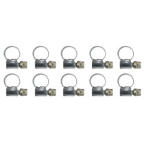 Colliers de serrage metal à cremaillere 8 à 12mm / largeur 9mm (sachet de 10 pieces)