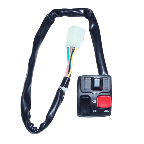 Commodo / commutateur Derbi 50 Senda DRD / Gilera 50 RCR / SMT / Rieju 50 MRT gauche Noir