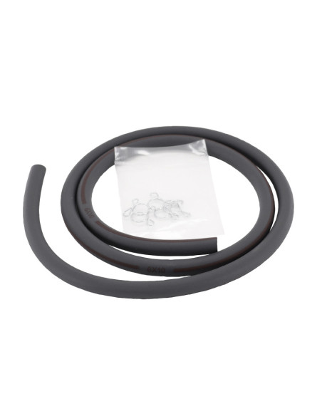 Durite essence HQ diam 6mm long 1m Noir haute qualité (avec 5 clips)