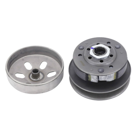 Embrayage Peugeot 50 Speedfight 3 / 4 4T / Tweet 4T / Vivacity 3 4T / Sym 50 Orbit II 4T (diam 112 mm avec poulie / cloche)