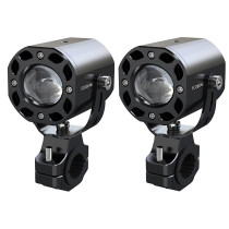 Feux additionnels universel ecobene kd168 LED orientable 12V 50w alu CNC Noir (telecommande sans fil incluse)