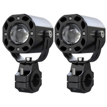 Feux additionnels universel ecobene kd168 LED orientable 12V 50w alu CNC Noir (telecommande sans fil incluse) 2