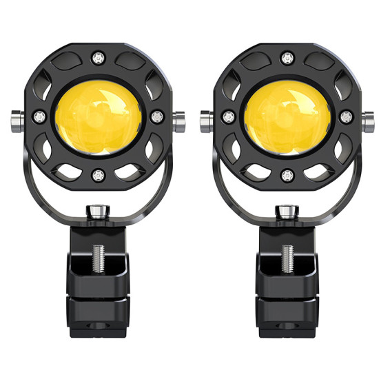 Feux additionnels universel ecobene kd168 LED orientable 12V 50w alu CNC Noir (telecommande sans fil incluse)
