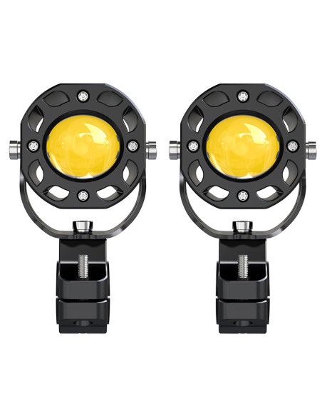 Feux additionnels universel ecobene kd168 LED orientable 12V 50w alu CNC Noir (telecommande sans fil incluse)